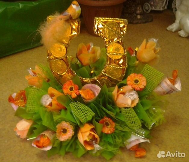 Букеты из конфет