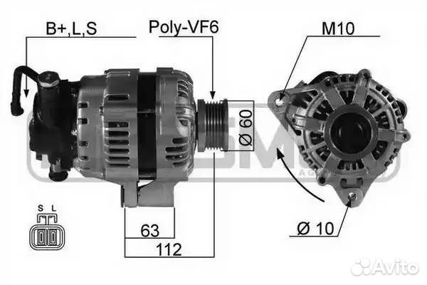 Генератор 14V 120A