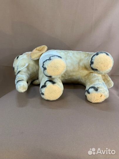 Мягкая игрушка «Полосатый слон», плюш, солома