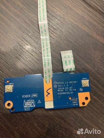 Плата кнопок тачпада для HP 15-DA 15-DB 15-da0045u