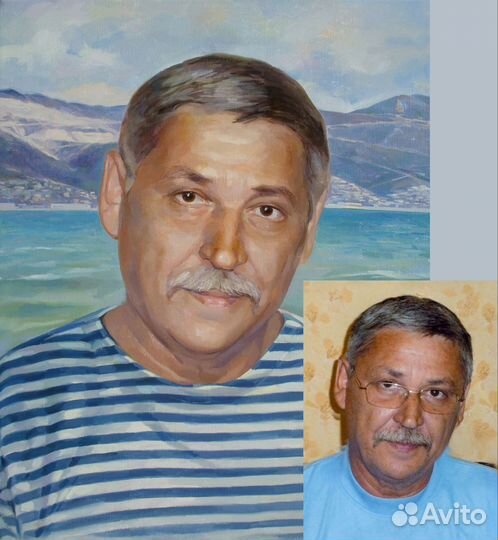 Портрет маслом на холсте