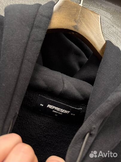 Худи Represent Logo Washed Оригинал