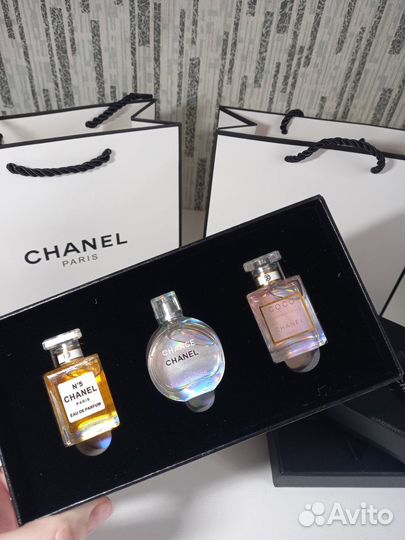 Набор миниатюр-аналогов Chanel, Шанель, 3 х 7,5 мл