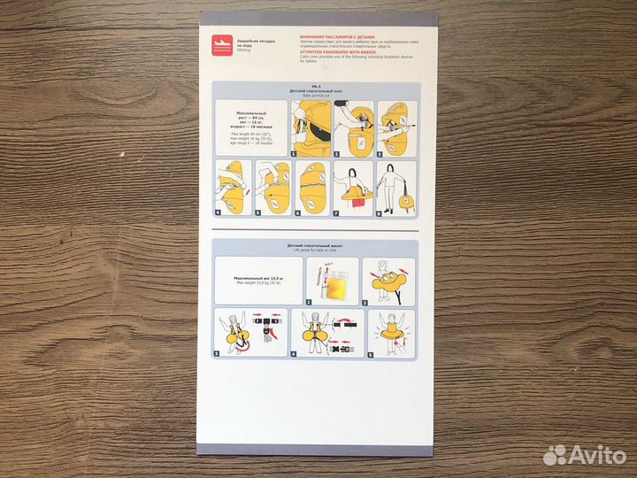 Инструкции по безопасности аэрофлот RRJ-95