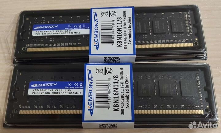Новая оперативная память DDR3 8Гб для компьютеров