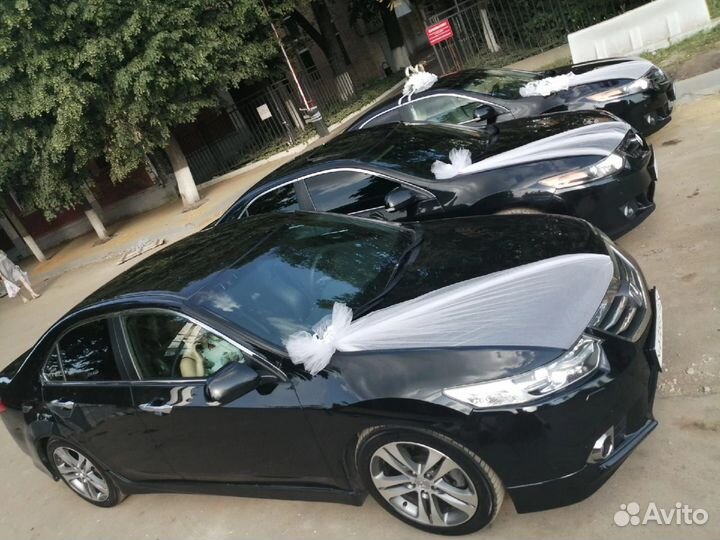 Свадебные ленты и кольца на машину