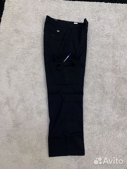 Штаны dickies loose fit cargo pants black