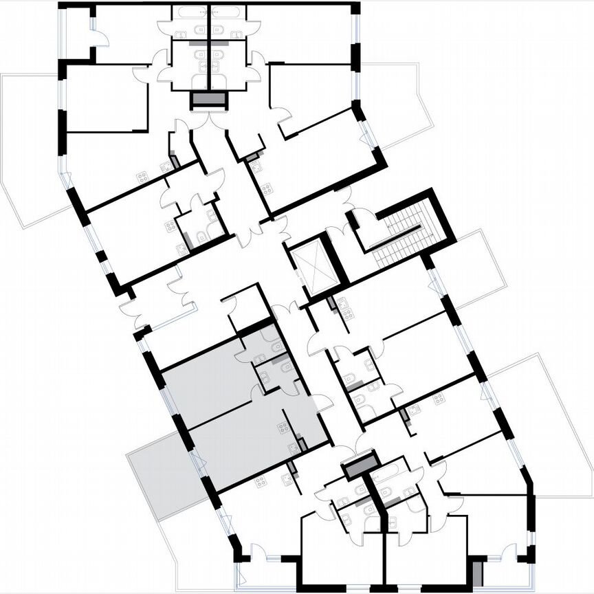 1-к. квартира, 44,2 м², 1/3 эт.