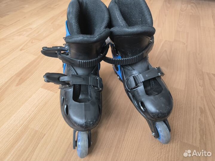 Роликовые коньки детские раздвижные, размер 35-38