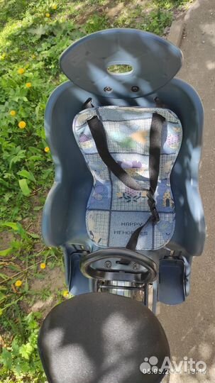 Детское кресло на багажник велосипеда