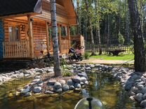 Дом на летний отдых в березовой лесной опушке