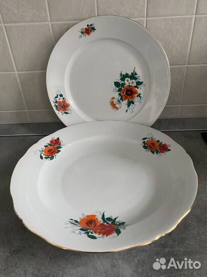 Тарелки фарфор ГДР kahla, made in China, Чехия