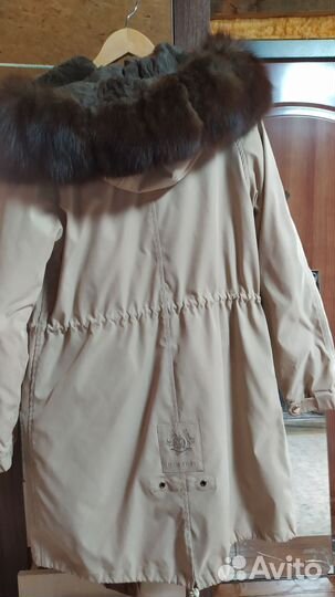 Парка женская с натуральным мехом