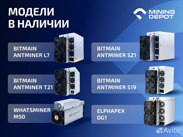 Bitmain Antminer K7 63,5 Th гтд РФ