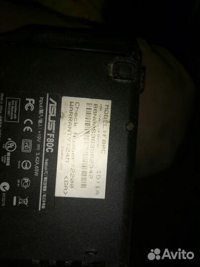 Ноутбук asus на запчасти