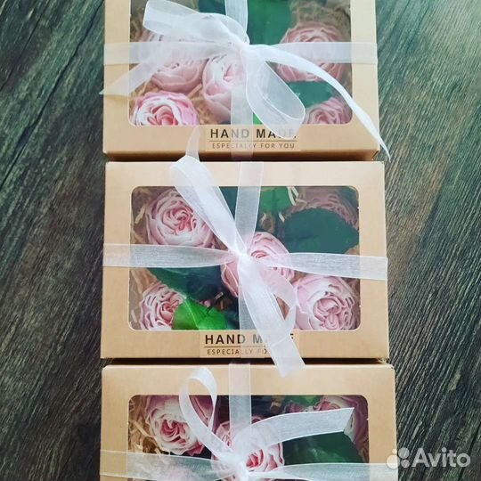 Подарочный Набор пионов из мыла. Ручна работа