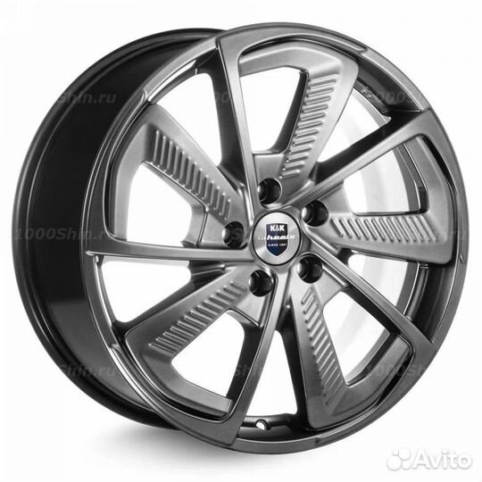 Диск 8*18 5*108 ET45 63,35 кик C.T.G. (кс687) Дарк платинум