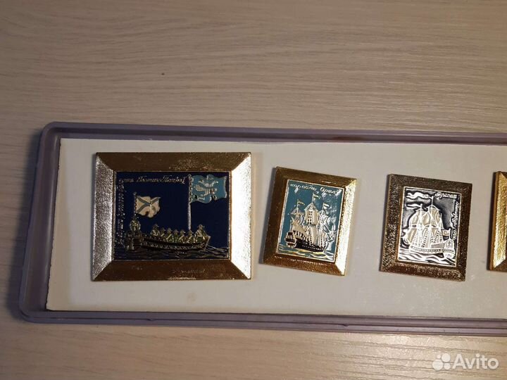 Набор значков Корабли русского флота