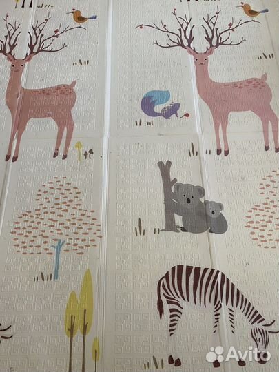 Детский коврик для ползания складной