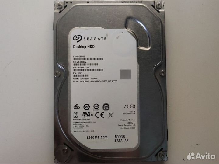 Жесткий диск Seagate desktop HDD 500 gb