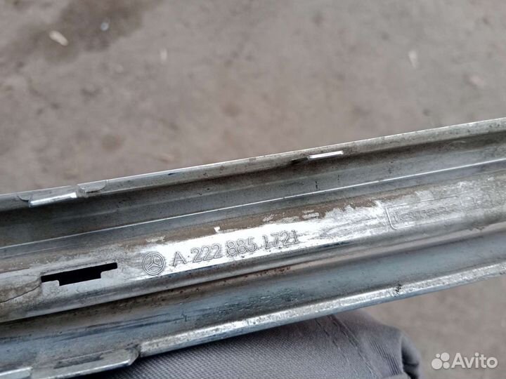 Молдинг бампера передний Mersedes S222 S-Class