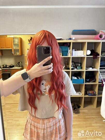 Парик рыжий/красный