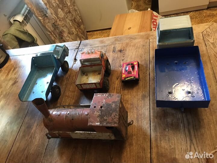 Игрушка СССР машина грузовик паровоз