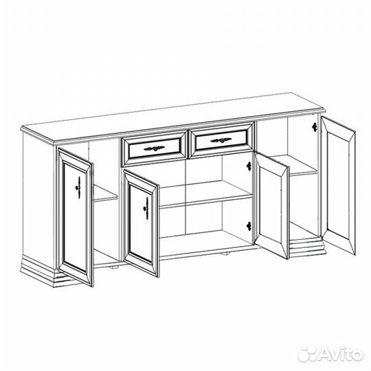 Тумба kentaki KOM4D2S каштан