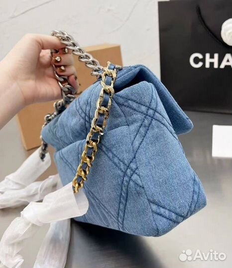 Сумка клатч джинса