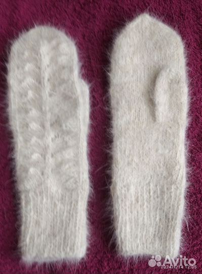 Варежки из собачьей шерсти