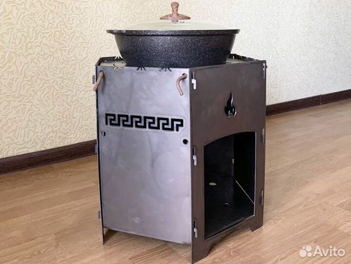 Печь для казана 3 в 1