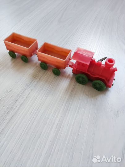 Игрушка СССР заводной паровозик