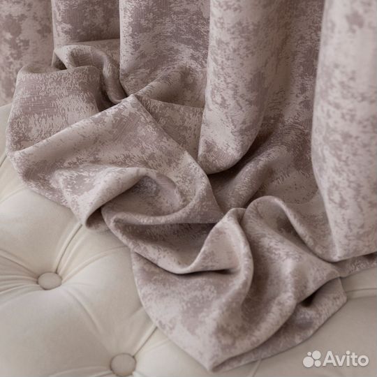 Портьеры мрамор Зарина Розовый жемчуг шторы