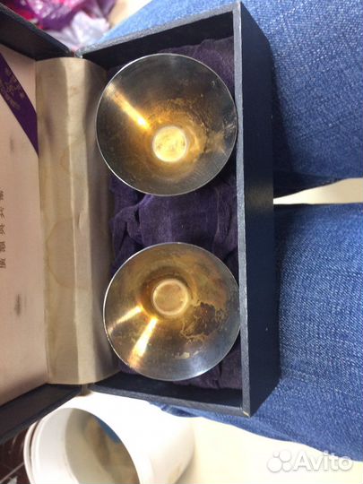 Рюмки для саке серебро япония