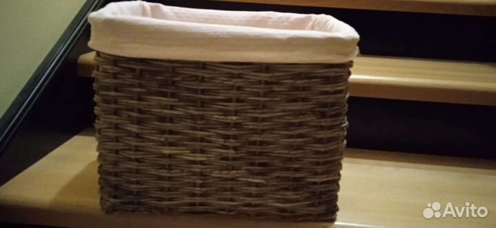Плетённые корзины для хранения