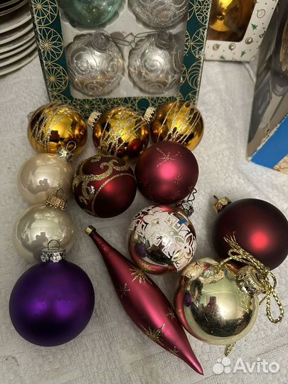 Елочные игрушки стекло.Германия