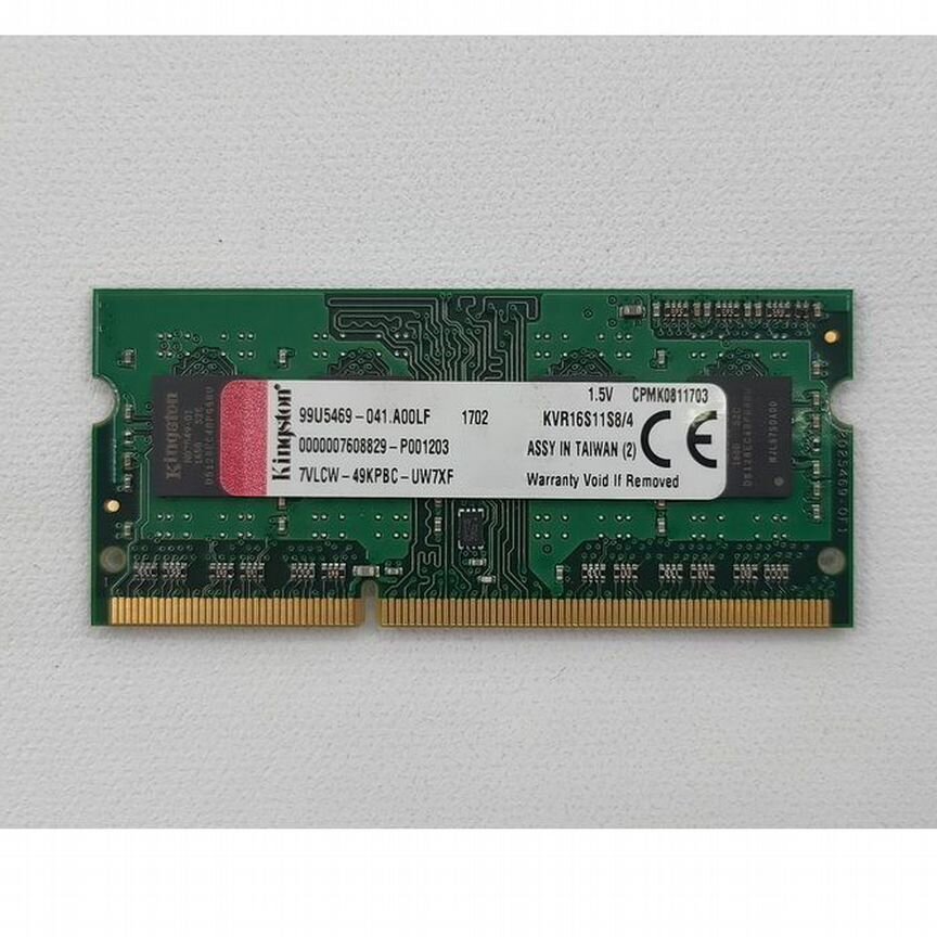 [KVR16S11S8/4] Модуль Памяти Kingston Ddr3, 4gb, Pc