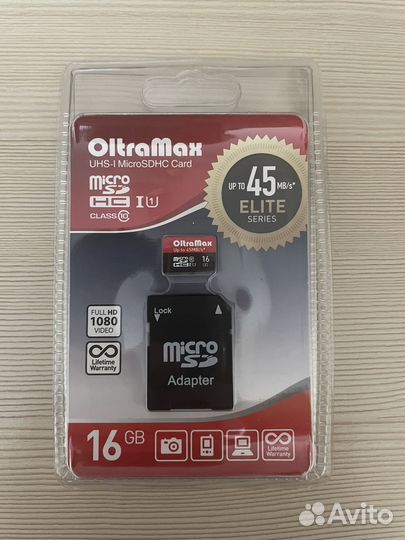 Карта памяти MicroSD 16Gb, 32Gb