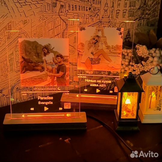 Оживающий подарок Музыка на стекле