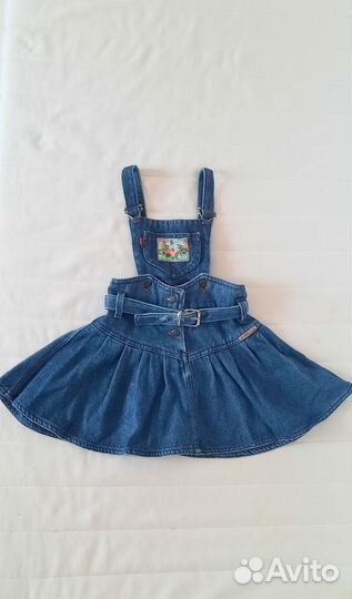 Джинсовый сарафан на девочку из 90-х