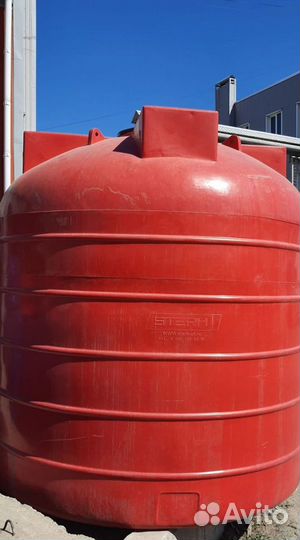 Ёмкость пластиковая в обрешётке