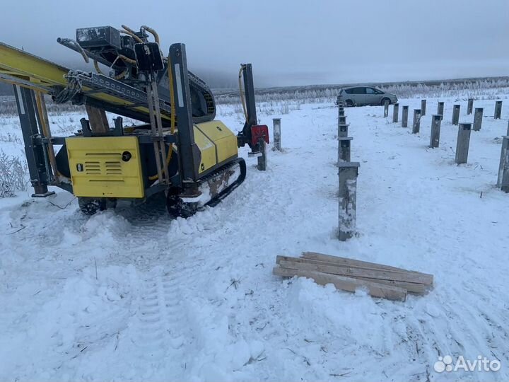 Монтаж забивных железобетонных свай. Продажа