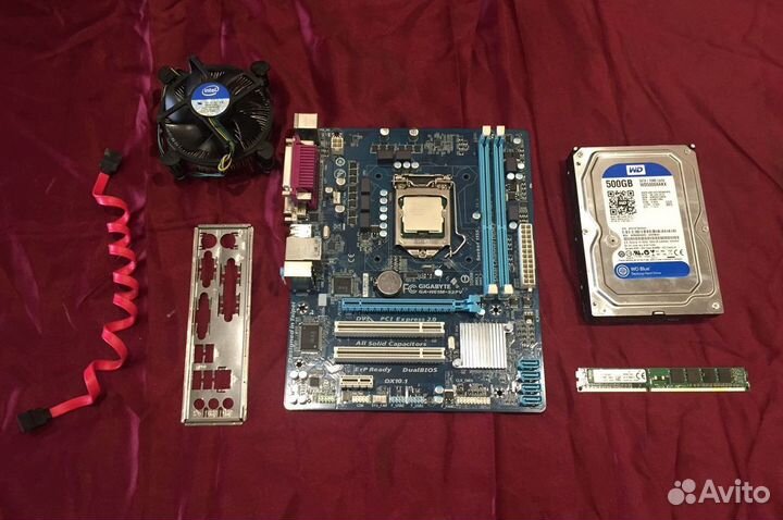 Комплект Intel i3-3210, DDR3 4GB, HDD 500GB
