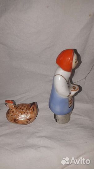 Фарфоровые статуэтки СССР сысерть курочька ряба