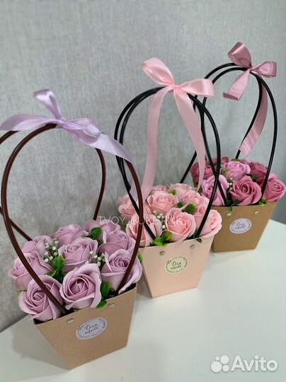 Букет цветов из мыла