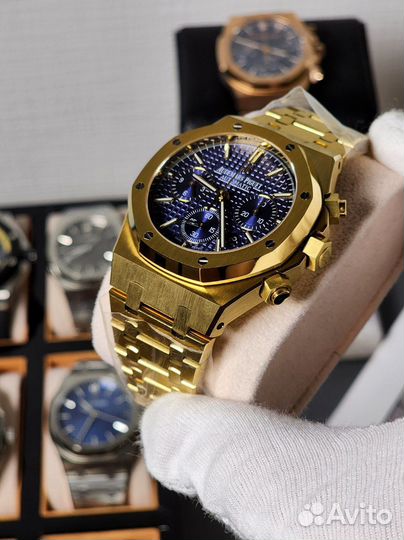 Часы Audemars Piguet Royal Oak 41 Gold Blue