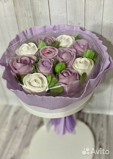 Сладкий букет из зефира Розы в наличии