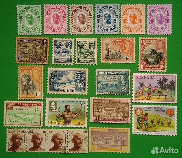 Марки. Колониальные. Аборигены