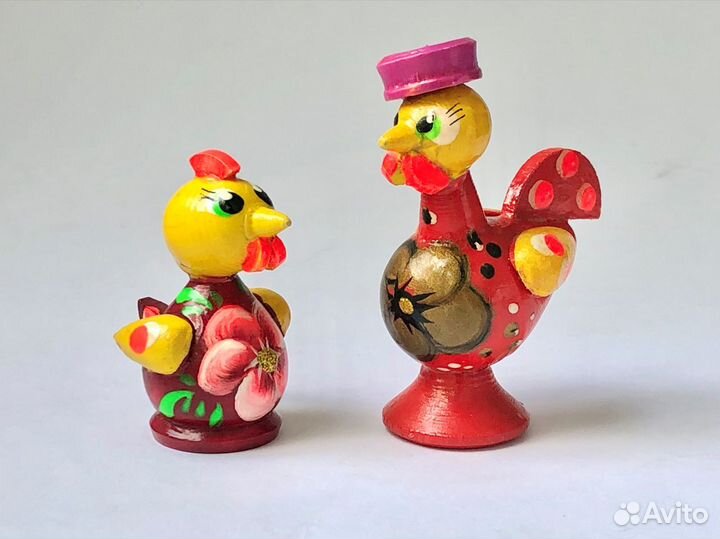 Деревянные детские игрушки, городецкая роспись