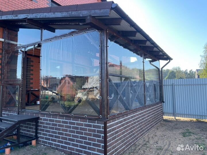 Мягкие окна из пвх пленки под ключ